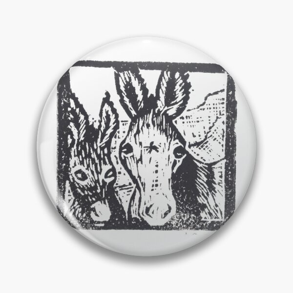 Item preview, Mom burro with baby in desert designed and sold by CrittersByLola.