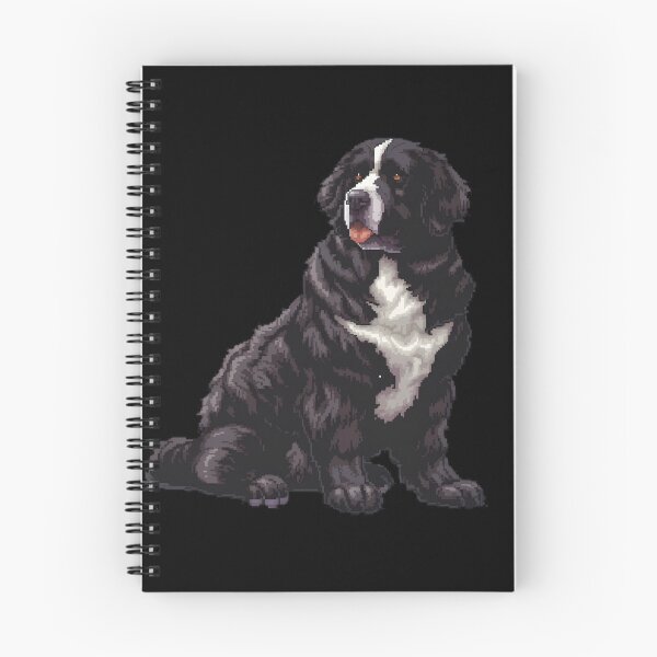 Artikelvorschau, Pixel-portrait Newfoundland entworfen und verkauft von CUTEDOGGIEZ.