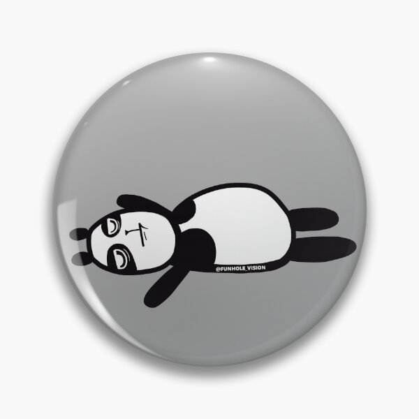 Aperçu de l'œuvre Panda maussade inclinable créée et vendue par FunholeVision.