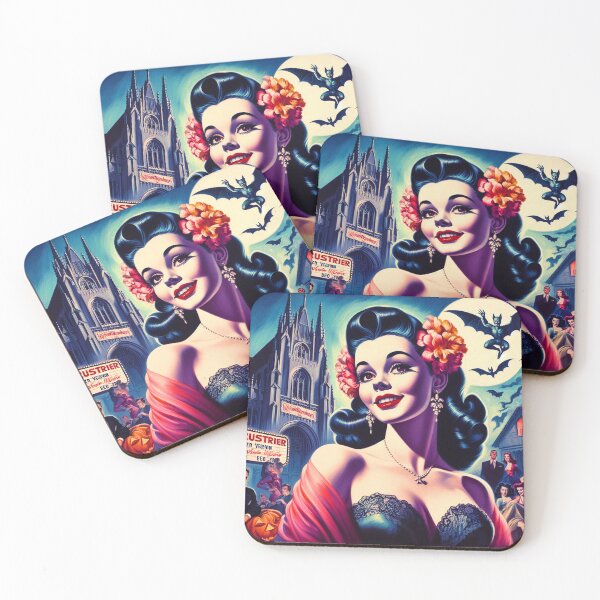 Aperçu de l'œuvre Pin-up vampire vintage créée et vendue par PulpVintage.
