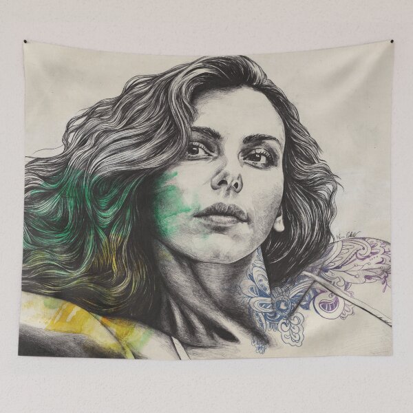 Item preview, The Rip | delicate woman face portrait designed and sold by Marco Paludet.