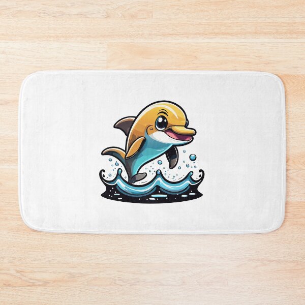 Item preview, Dolphin Smiling Happy Cute designed and sold by ArtPuffen.
