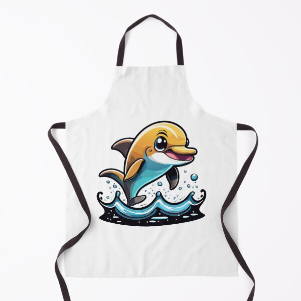 Item preview, Dolphin Smiling Happy Cute designed and sold by ArtPuffen.