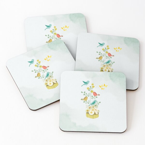 Item preview, Daisies Birds and Butterflies designed and sold by tomorrowsart.