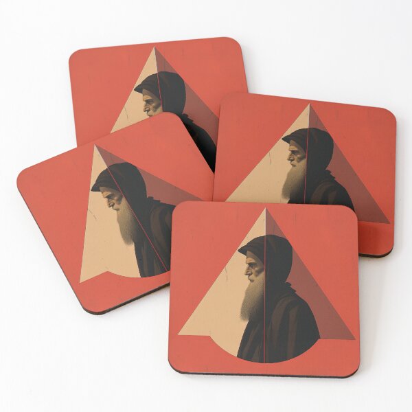 Item preview,  Leonardo da Vinci | Red minimalism designed and sold by ComicsFactory.