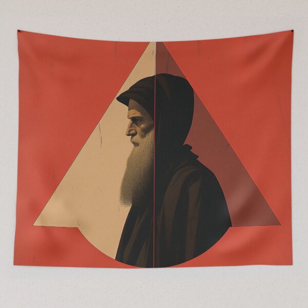 Item preview,  Leonardo da Vinci | Red minimalism designed and sold by ComicsFactory.