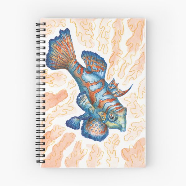 Item preview, Mandarin Fish - Watercolor and Colored Pencils Illustration designed and sold by Kasia Hebda.