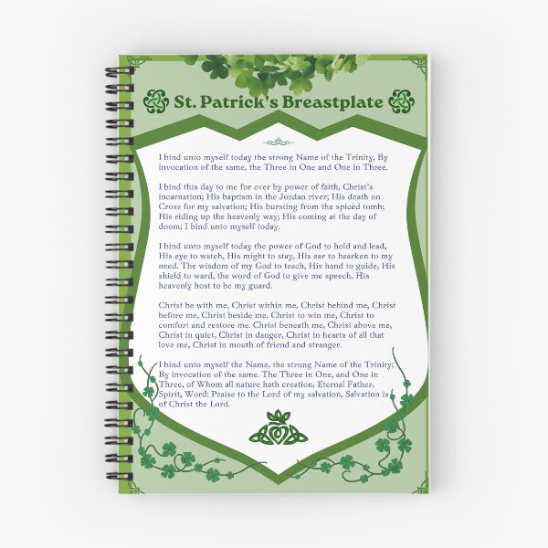 Item preview, poster of St. Patrick's breastplate, his prayer to the Trinity designed and sold by Beth Felker Jones.