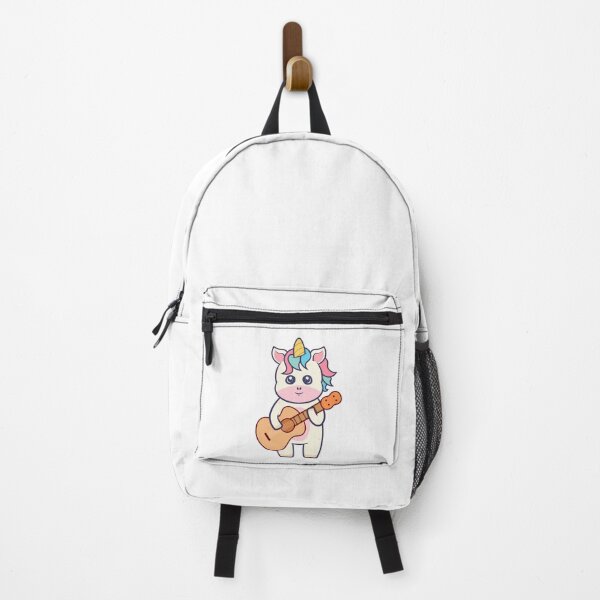 Item preview, Kawaii Unicorn Playing Acoustic Guitar Cartoon designed and sold by RayanPod.