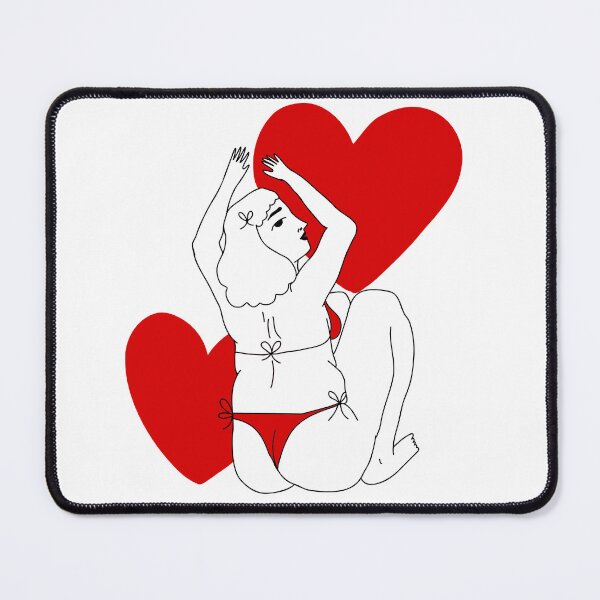 Item preview, girl in bikini and hearts designed and sold by amorotaller.