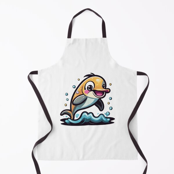 Item preview, Dolphin Smiling Happy Cute designed and sold by ArtPuffen.