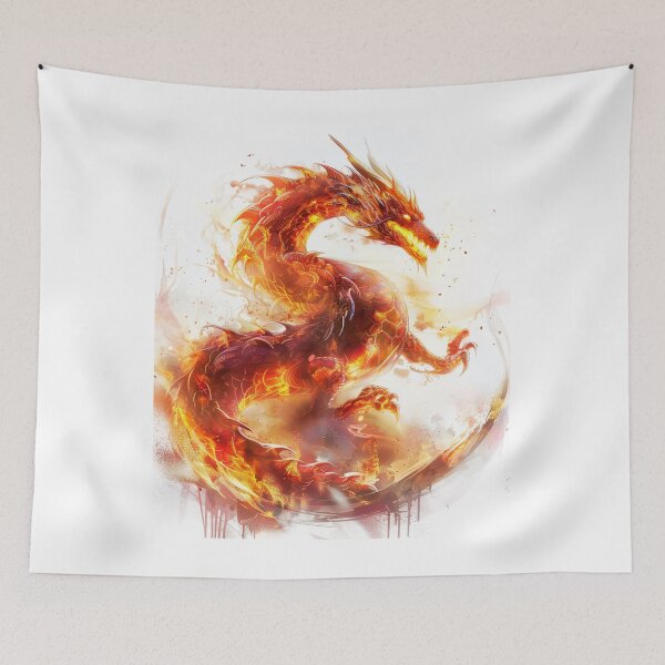 Item preview, Flame dragon designed and sold by ArtEpicDesigns.