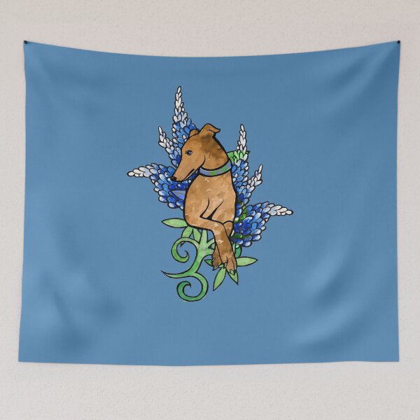 Item preview, Bluebonnets Greyhound designed and sold by FrictionMaxxing.