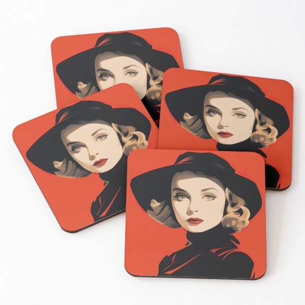 Item preview, Lillian Gish | Red minimalism designed and sold by ComicsFactory.