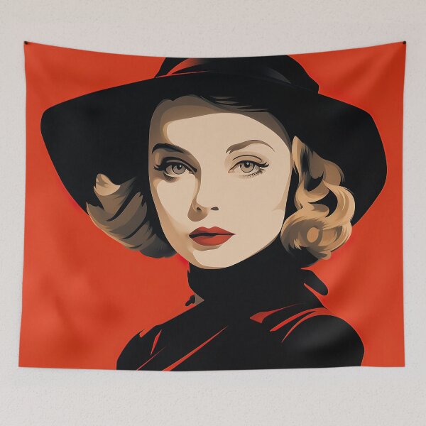 Item preview, Lillian Gish | Red minimalism designed and sold by ComicsFactory.
