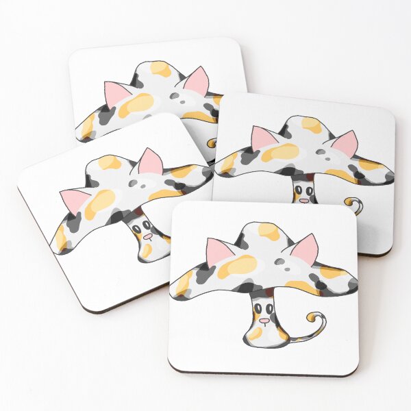Item preview, tricolor cat mushroom designed and sold by blackygoldcat.