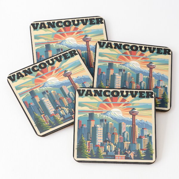 Item preview, Vancouver BC Canada Vintage Cityscape designed and sold by Leonardo Palumbo.