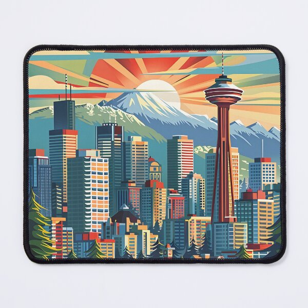Item preview, Vancouver BC Canada Vintage Cityscape designed and sold by Leonardo Palumbo.