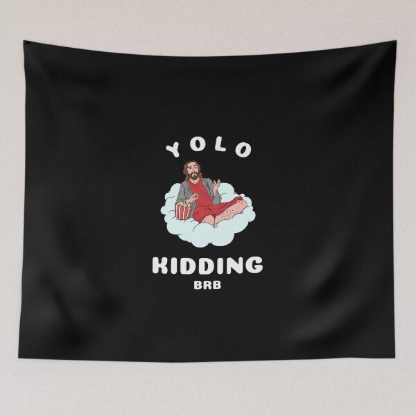 Item preview, Yolo jk brb, funny Easter Jesus resurrection designed and sold by wittyprinttop.