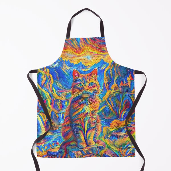Item preview, Stylised castle and cat. DeepDream designed and sold by blackhalt.