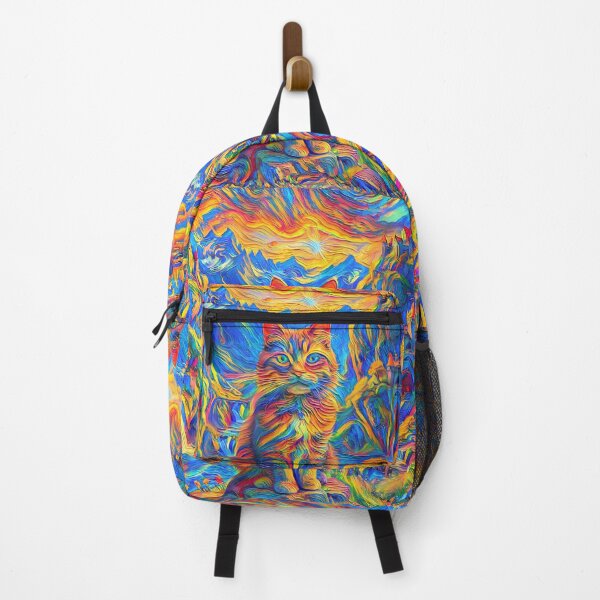 Item preview, Stylised castle and cat. DeepDream designed and sold by blackhalt.