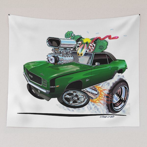 Item preview, Vince Crain Z RATED 1969 green RS SS designed and sold by vincecrain.