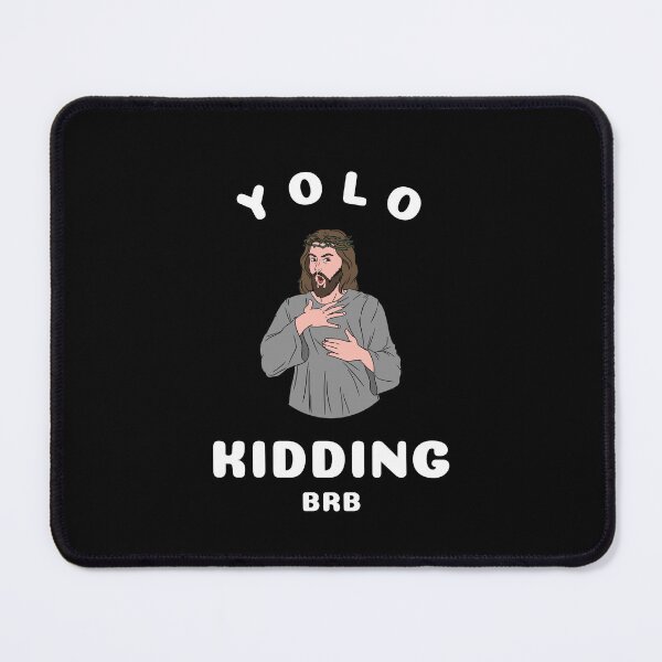 Item preview, Yolo jk brb, funny Easter Jesus resurrection designed and sold by wittyprinttop.