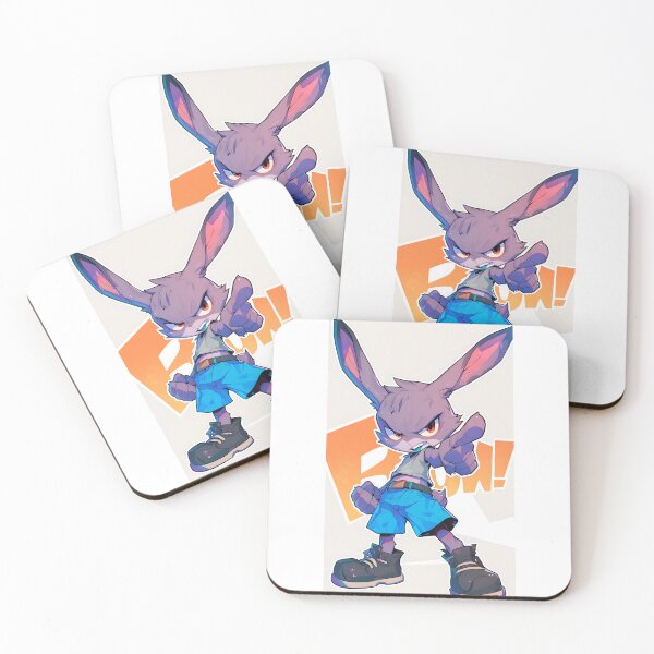 Artikelvorschau, Cartoon Purple Rabbit entworfen und verkauft von CoolMantras.