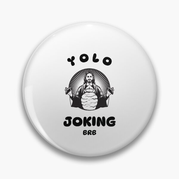 Item preview, Yolo jk brb, funny easter jesus resurrection  designed and sold by wittyprinttop.
