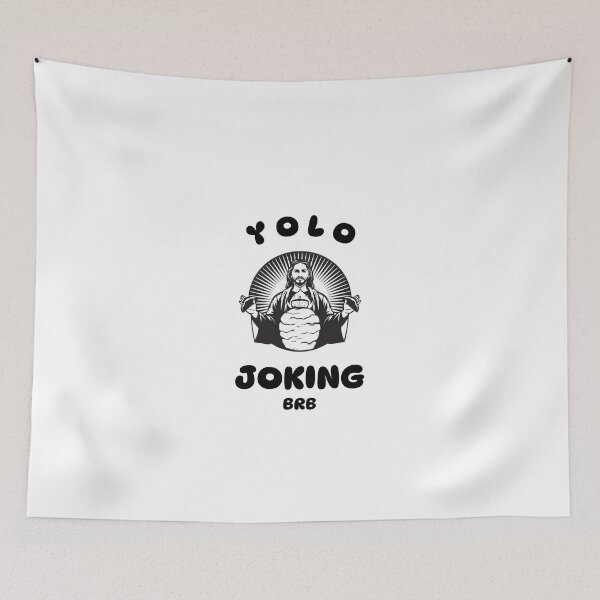 Item preview, Yolo jk brb, funny easter jesus resurrection  designed and sold by wittyprinttop.