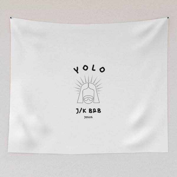 Item preview, Yolo jk brb, funny easter jesus resurrection  designed and sold by wittyprinttop.