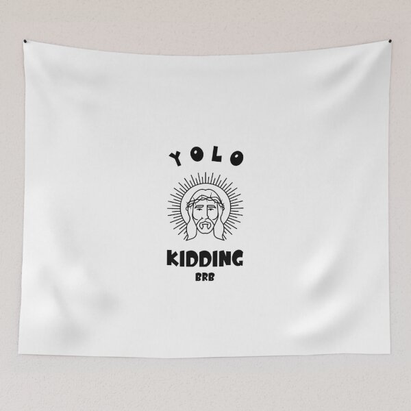 Item preview, Yolo jk brb, funny easter jesus resurrection  designed and sold by wittyprinttop.