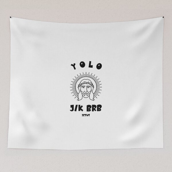 Item preview, Yolo jk brb, funny easter jesus resurrection  designed and sold by wittyprinttop.