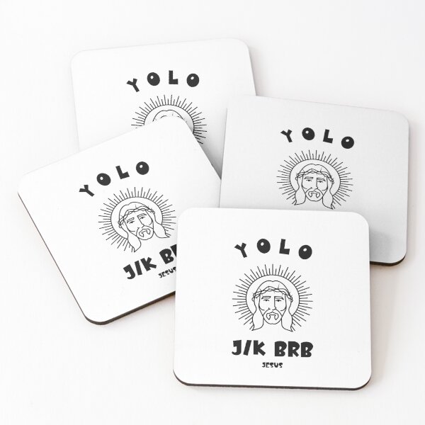 Item preview, Yolo jk brb, funny easter jesus resurrection  designed and sold by wittyprinttop.