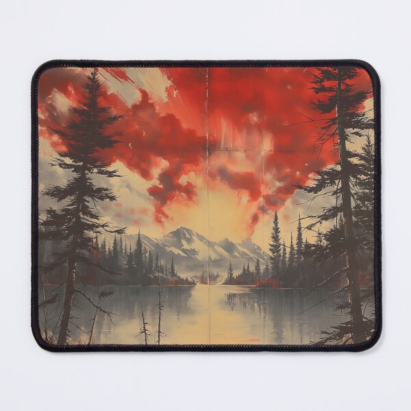 Item preview, Crimson Leaf Over Serene Peaks designed and sold by YegMark.