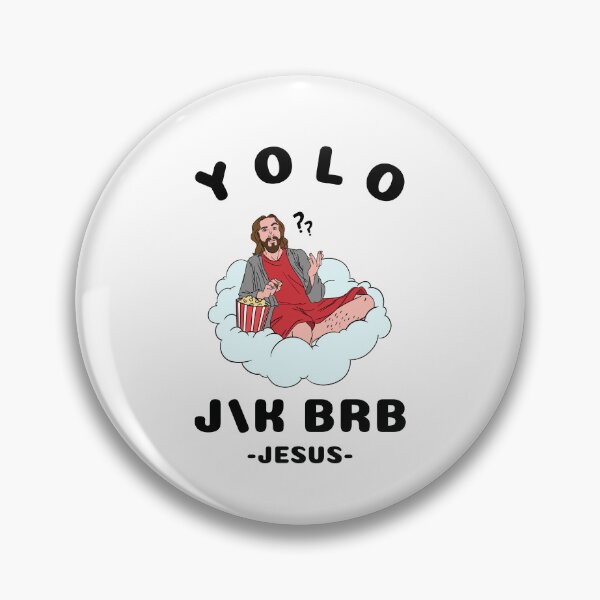 Item preview, Yolo jk brb, funny easter jesus resurrection  designed and sold by wittyprinttop.