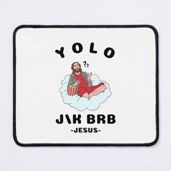 Item preview, Yolo jk brb, funny easter jesus resurrection  designed and sold by wittyprinttop.