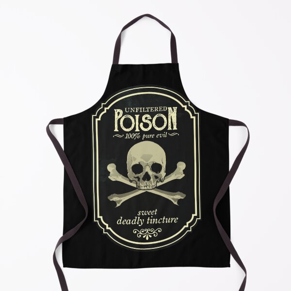 Item preview, Skull And Crossbone Poison vintage label designed and sold by EYESORE ART.