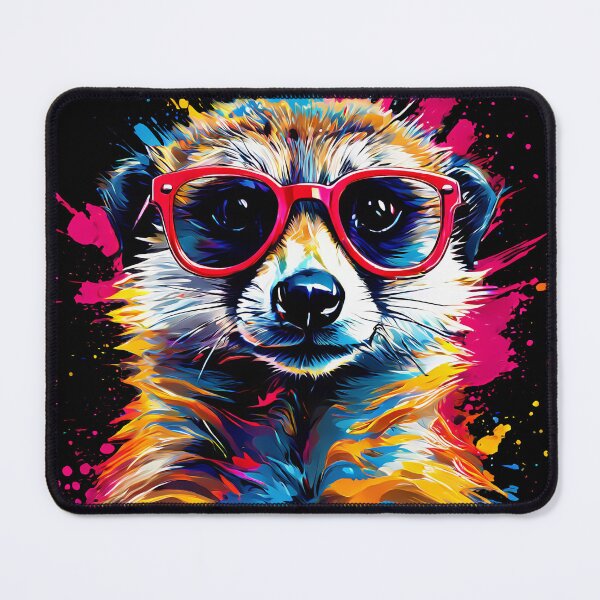 Item preview, Vibrant Meerkat Pop Art Bright Animal Art designed and sold by kakarikihill.