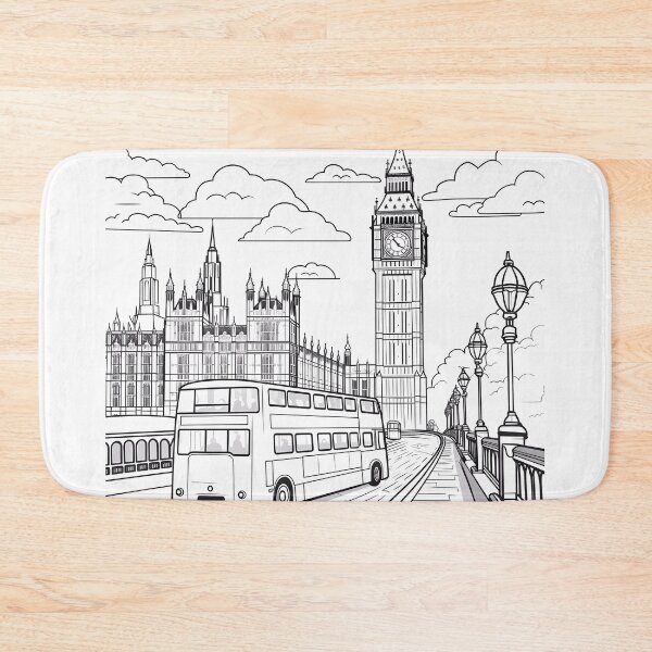 Item preview, london black and white designed and sold by Ricardo Rodríguez Pérez.