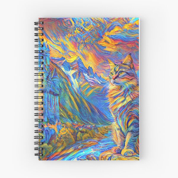 Item preview, Stylised castle and cat. DeepDream designed and sold by blackhalt.