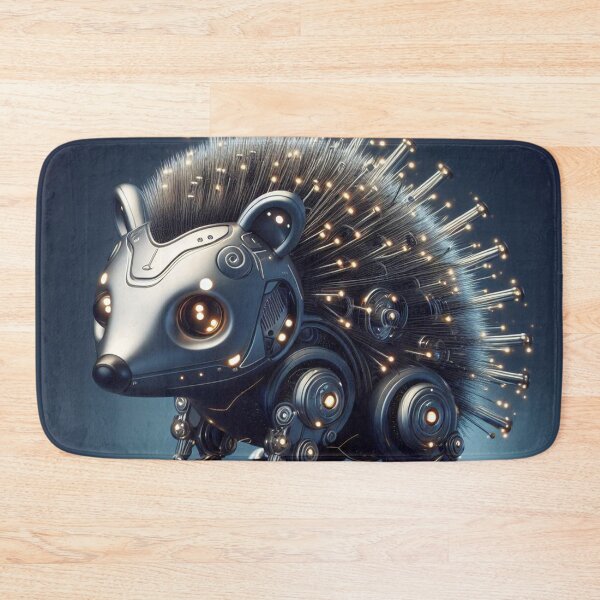 Item preview, AI generated fantasy robot Hedgehog designed and sold by MartinPhotos.