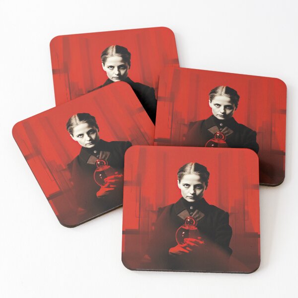 Item preview, Lise Meitner | Red minimalism designed and sold by ComicsFactory.