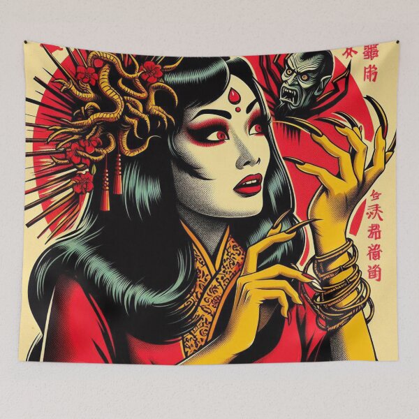 Item preview, Retro Japanese Woman designed and sold by PulpVintage.