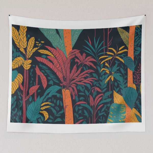 Item preview, Vibrant colorful Bright Botanical Selvatic floral Illustration designed and sold by PalmitoDecor.