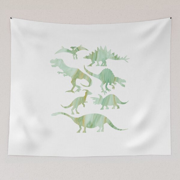 Item preview, Dinosaur Shapes Collection in Green Marble Look designed and sold by TerScott.