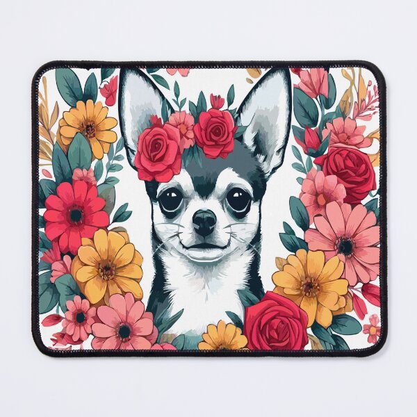 Aperçu de l'œuvre Yoga et chihuahua créée et vendue par GraphicStyleX.