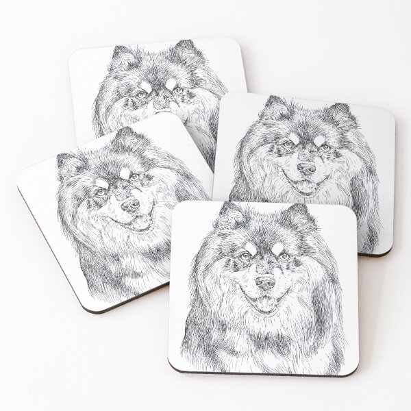Item preview, Finnish Lapphund Dog Drawing designed and sold by CountryArtStore.