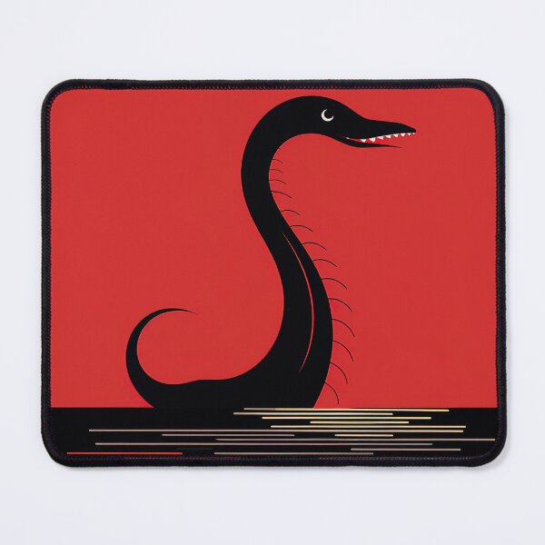 Item preview, Loch Ness Monster | Red minimalism designed and sold by ComicsFactory.