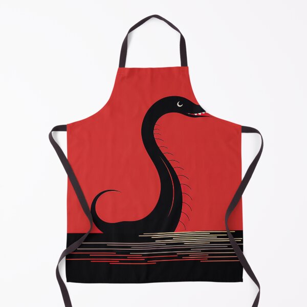 Item preview, Loch Ness Monster | Red minimalism designed and sold by ComicsFactory.